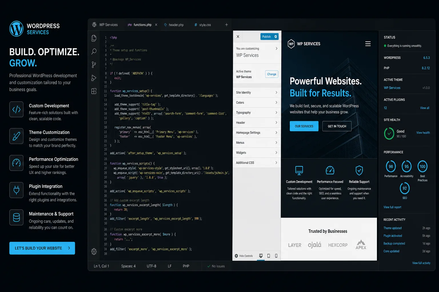 SilentWP WordPress development services for agencies